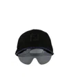 Fendi Baseball Hat With Protective Lens Logo In Black