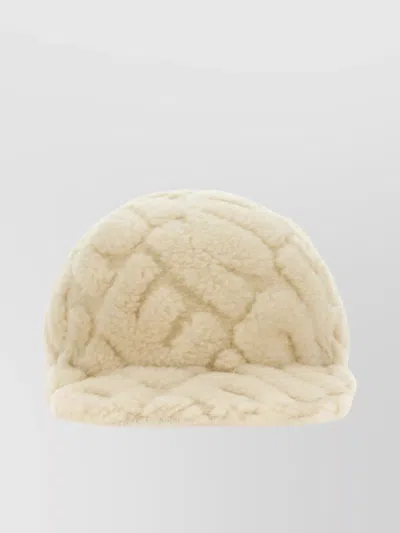 FENDI BASEBALL HAT WOOL CURVED BRIM