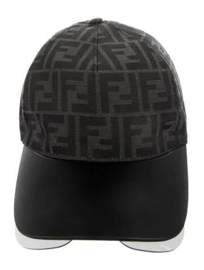 Pre-owned Fendi Baseball Shade Cap In Black