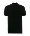 Fendi Black Piqué Polo Shirt In Black