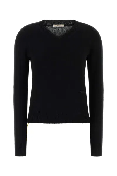 Fendi Basic Sweater In Black