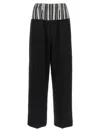 Fendi Basque Trompe L'oeil Pants In Black