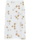 Fendi Tulle Skirt With All-over Macro Polka-dot Motif In White