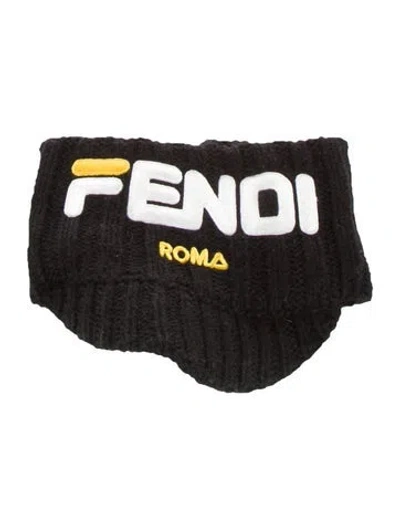 Pre-owned Fendi Beanie Hat In Black