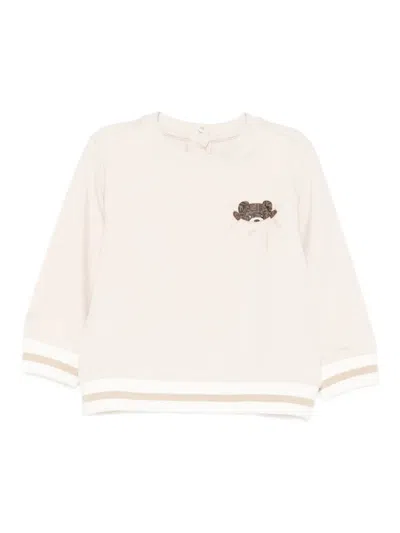 Fendi Babies' Bear-applique Sweatshirt In Neutral