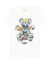 Fendi Bear-print T-shirt In White