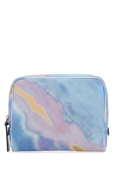 Fendi Ff Motif Toiletry Bag In Blue