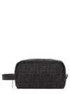Fendi Black Wash Bag In Black