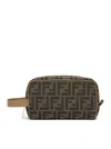 Fendi Beauty Case Small Ff Jacquard Beauty Case In Jacquard Ff Brown In Multi
