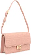 Fendi Chain Strap Shoulder Baguette In Pink
