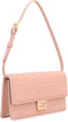 Fendi Chain Strap Shoulder Baguette In Pink