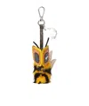Fendi Keychain Charm Accessory Fur Detail In Brown