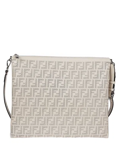 Fendi Beige After Ff Crossbody Bag