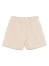 Fendi Beige Bermuda Shorts With Relaxed Fit In Neutral