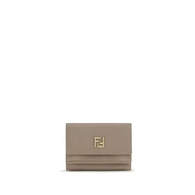 Fendi Beige Calf Leather Bos Taurus Wallet