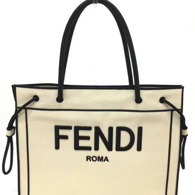 Pre-owned Fendi Beige Cloth Tote Bag ()