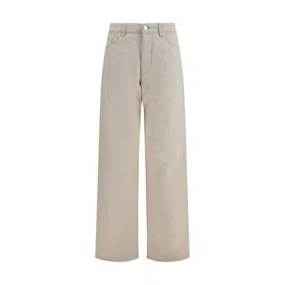 Fendi Beige Cotton Jeans Denim In Neutral