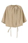 Fendi Women Oversize Chambray Jacket In Gray