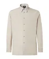 Fendi Beige Cotton Shirt In Gray