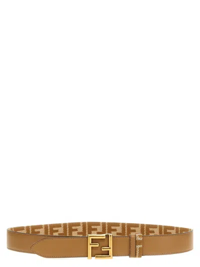 FENDI BEIGE FF REVERSIBLE BELT