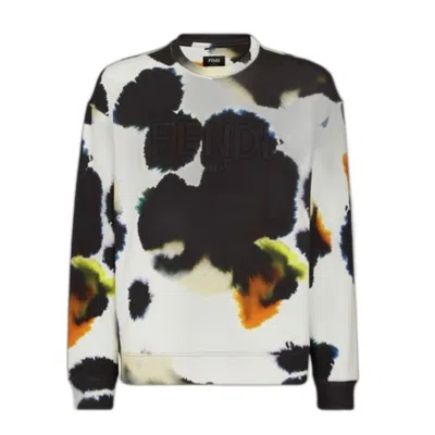 Fendi Beige J. Rome Spot Sweater For Men