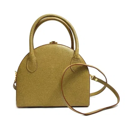 Pre-owned Fendi Beige Leather Handbag Shoulder Bag () In Sand