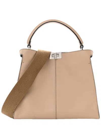 Fendi Beige Leather Medium Peekaboo X-lite Amido Ciclamino (authentic Pre-  Owned)