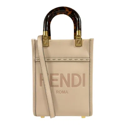 Pre-owned Fendi Beige Leather Shoulder Bag ()