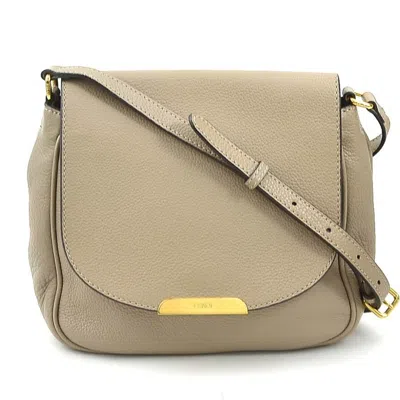 Pre-owned Fendi Beige Leather Shoulder Bag ()