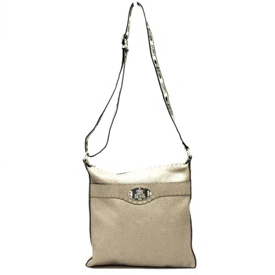 Pre-owned Fendi Beige Leather Shoulder Bag ()