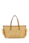 Fendi Borsa A Mano Roll Mini In Rafia Ricamata  Donna