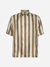 Fendi Beige Pequin Silk Shirt