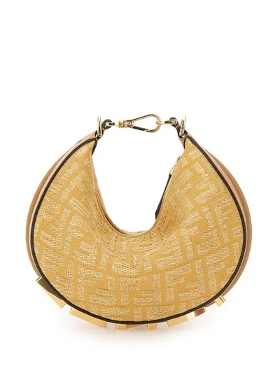 Fendi Beige Polyester Shoulder Bags