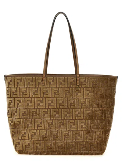 Fendi Beige Roll Large Tote Bag