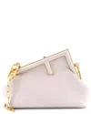 Fendi Beige Sheep Leather First Bag Small (authentic Pre-loved) In Pink