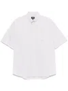 Fendi Crest Oxford Cotton Shirt Clothing In Beige