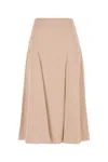 Fendi Ff Jacquard Silk Midi Skirt