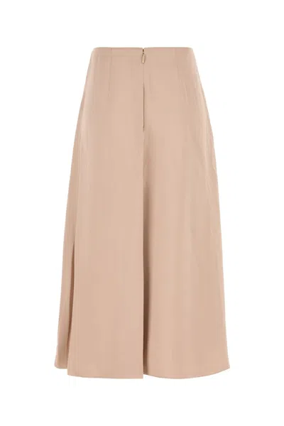 FENDI BEIGE SILK SKIRT