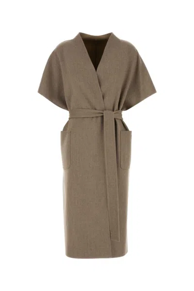 Fendi Beige Stretch Cashmere Reversible Coat