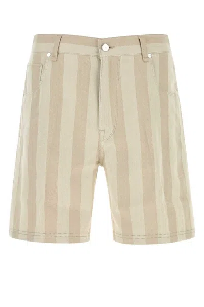 Fendi Beige Stripes Shorts