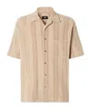 Fendi Shirt Chest Pocket Striped Pattern In Brown