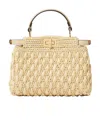Fendi "peekaboo Soft Large" Shoulder Bag In Beige