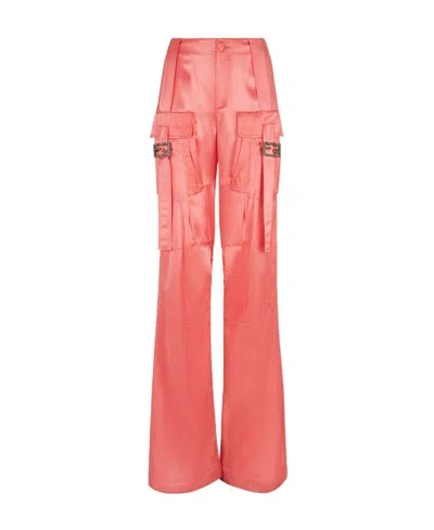 FENDI FENDI FF BAGUETTE BUCKLE EMBELLISHED CARGO PANTS