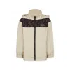 Fendi Beige Windbreaker Jacket For Kids With Ff In Beige