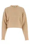 Fendi Women's Beige Wool Blend Reversible Sweater