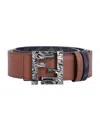 Fendi "squared Ff" Reversible Belt In Brown