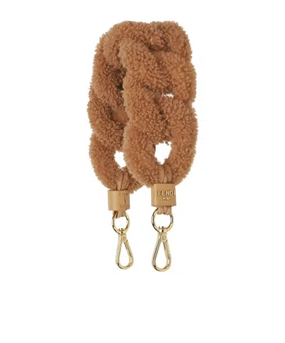 Fendi Belt And Shoulder Strap In Light Brown