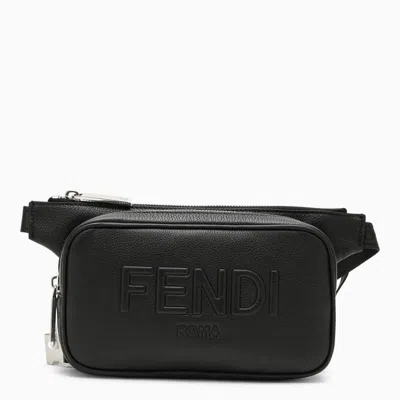 Fendi Belt Bag With Logo In Black