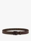 Fendi Ff Reversible Belt In Brown
