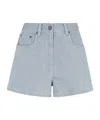 Fendi Women's Denin Cotton Shorts In Gray